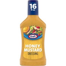 크래프트 허니 머스타드 샐러드 드레싱 (16액량 온스 병) Kraft Honey Mustard Salad Dressing (16 fl oz Bottle), 16액량 온스, 1개