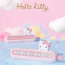 몽그루 헬로키티 차량용 주차번호판 핑크 산리오 캐릭터 자동차 안심번호 전화번호 새차선물, 1개