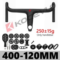 KOCEVLO 도로 자전거 230G 줄기 섬유 28.6MM 탄소 스페이서가있는 초경량, 400 120MM