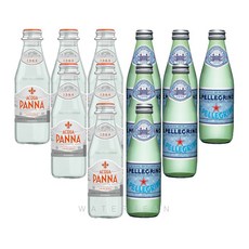 산펠레그리노 탄산수(6병)+아쿠아파나 생수(6병), 250ml
