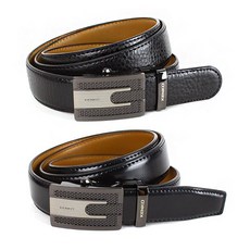 켄코 BES113 남성 정장벨트 자동벨트 가죽벨트 남자혁대, 블랙B