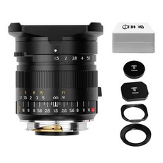 TTArtisan 21mm F1.5 ASPH 전체 얼굴 카메라 렌즈 Leica M 마운트 카메라 M-M M240 M3 M6 M7 M8 M9 M9p M10용 칼라 블랙, 상세페이지 참조