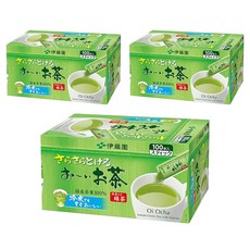 ITO EN 伊藤園 日本 Oi Ocha 綠茶粉條狀 100入x3個, 3個, 100入