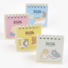 핑크풋 2026 냥냥 미니 달력 (랜덤발송), 2026냥냥미니달력_랜덤, 2026냥냥미니달력_랜덤, 상세설명 참조