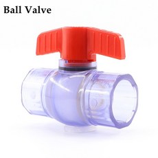 파이프 정원 물고기 20 투명 PVC 물 ~ 배수 피팅 커넥터 조인트 액세서리 U 탱크 50mm 수족관, 54)1pc Ball Valve, 32MM