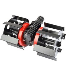 과수원용 제초기 관리기 부착형 측면 750cc 잔디, V. 트렌치 휠 블레이드 헤드 한 쌍 피드