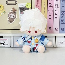 40cm 인형 의상 솜인형옷 귀여운 솜인형 자세 아이돌 앉은 인형옷 무속성 솜깅이 잠옷, 고래 요트 20cm 앉은