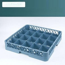 업소용 식기세척기 랙 수납 컵 유리잔 접시 세척 건조 플라스틱 정리함, 20칸 두꺼운 체크 9cm, 1개
