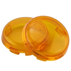 할리 여행용 도로 킹 Sportster 883 1200 Iron XL Softail Dyna 용 2pcs 오토바이 회전 신호 표시기 렌즈, 03 노란색