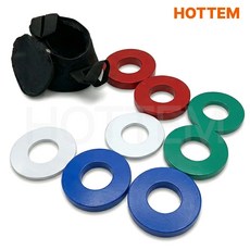 핫템 경량원판 세트 초경량 저중량 원판 바벨 50mm 0.25-1kg 총 5kg 세트, 1개