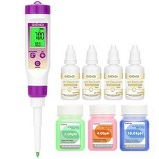 4 30ml pH 보관 용액이 포함된 식품 측정기 교정 키트 1901517