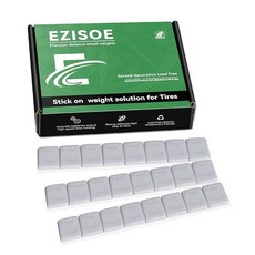 EZISOE 업그레이드된 그레이 스틱 온 휠 웨이트 0.4g(1/4온스) 7.1g(0.25온스) 벗겨지기 쉬운 로우 프로파일 자동차 트럭 SUV 오토바이 RC 자동, 1/4oz-GY(60OZ Pack)