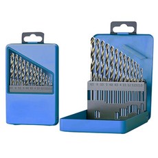 tinduo 코발트 드릴 비트 1mm-6.5mm 세트 스텐 금속 철판기리 13종 세트, 하늘색, 1개