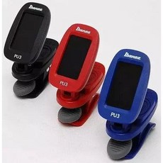 Ibanez PU3 調音器 木吉他 電吉他 貝斯 快速精準調音 輕巧便攜, 紅色, 1個