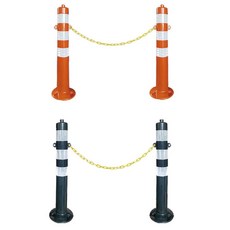 아파트 공사장 안전봉 차선규제봉 플라스틱 체인 작업반경내접근금지 십자탄력봉, 형광