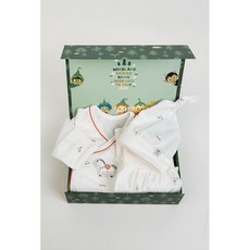 모이몰른 말띠선물 붉은말 신생아선물 남아 여아 공용 홍말띠 포니팜 밤부 싱글 배냇저고리 선물세트 (선물박스 포함) M261SSN03P