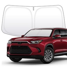 토요타 캠리 XV80 2024-현재와 호환되는 두꺼운 2중 전면 앞유리 햇빛 가리개 접이식 맞춤형 핏 가리개 블록 99% 열 자동차 내부를 시원하게 유지Camry 2024-