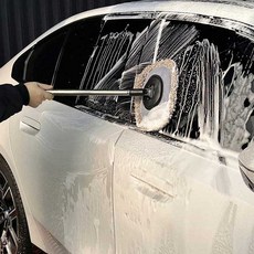 셀프 세차 밀대 걸레 2단 길이 조절 분리 보관 세차용 워시 미트, 1개