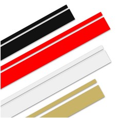 오토바이 라인 스티커 포인트 줄무늬 야간 반사 튜닝 데칼, 4개, 골드