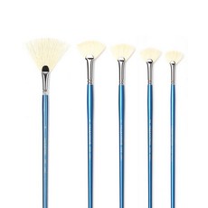 화홍 205 팬붓 펜붓 부채붓 유화 아크릴용, 3개, 2/0호