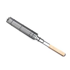 캠핑 바베큐 감성 손잡이 미니 바스켓 양면석쇠 차박 꼬치구이 고기직화, 1개