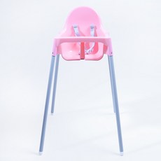 핫버튼 식당 아기의자 업소용 식탁의자 카페 하이체어, 핑크