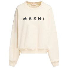 마르니 로고 프린트 스웨트셔츠