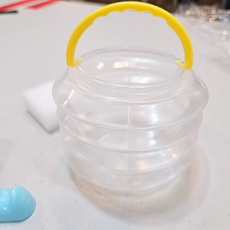 홈엔모어 투명 접이식 수채화물통 세트, 단일옵션