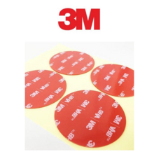 3M 투명 아크릴폼 원형 양면테이프 50mm 엠블렘 플라스틱범퍼 트림