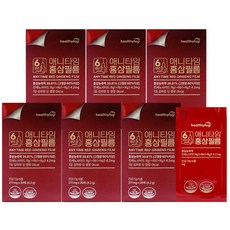 헬씨허그 애니타임 홍삼 필름 211mg 20매 6박스 6년근 홍삼농축액 진세노이드 선물 답례품 설 명절