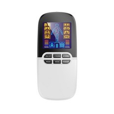 多功能迷你脈衝按摩器電療儀家用按摩儀, 英文,白色
