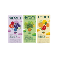 이롬 황성주박사의 과채습관 (옐로우 퍼플 그린) 각16팩 3박스, 190ml, 48개