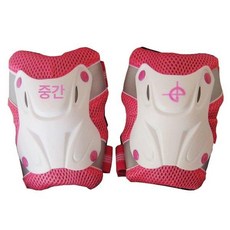 손목 스케이트 롤러 패드 핸드 스케이팅 손장비, 1개, 화이트 쉘 핑크 팔꿈치 보호대