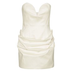 로테이트비르거크리스텐슨 스윗하트 넥 드레이프 미니 드레스