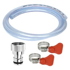 編織水管3件組 1.5m, 混合顏色, 1套