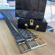 臺灣-出貨【新款熱銷】520禮盒裝輕奢皮帶針扣腰帶男女衕款牛皮褲帶多巴胺加長140 CSWU