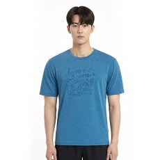 콜핑 1902TK544M 통기 하이쿨 기능성 남성 여름 라운드 등산 반팔티셔츠