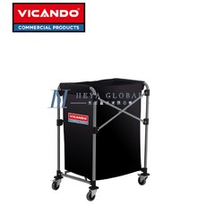 VICANDO 150L折疊式布草車，大容量寵物用品收納車，附滑輪可移動, 1個, 150L