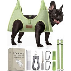 강아지 미용 해먹 고양이 소형견용 발톱깎이가 포함된 발톱깎이 슬링 발톱깎이용 걸이형 하네스 2455604, M ( Legs Distance : 7-14" / Ma, 1개