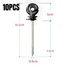 그물망 울타리 촘촘한 새 동물 메쉬 나일론 보호망 휀스 안전망 말 축사를위한 10PCS 전기 울타리 링 절연, 02 B 10PCS