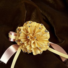 드림로즈 어버이날 카네이션 24K 금카네이션 브로치, 어버이날리본(파랑)