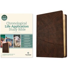 (영문도서) NLT Chronological Life Application Study Bible Second Edition (Leatherlike Heritage Oak Brown) Imitation Leather, Tyndale House Publishers, English, 9781496475428