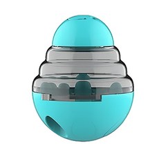 貓玩具逗貓棒 不倒翁漏食玩具 寵物互動玩具, 魔力黃, 1個