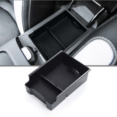 메르세데스 벤츠 스마트 엘프용 자동차 센터 콘솔 팔걸이 보관함 1 중앙 정리함 트레이 액세서리, 한개옵션1, 01 Black