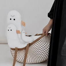 치치파파 오리 쿠션 (3 size) 동물 인형, 화이트