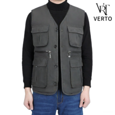 베르토 기모 멀티포켓 캠핑 등산 낚시 작업조끼