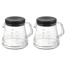 아케보노 커피 서버 스트롱 블랙, 뚜껑 + 커피서버, 2개, 500ml