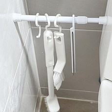 올인원 화이트 청소솔 세트 다용도 공간활용 틈새 압축봉 스퀴즈 욕실 화장실 베란다 브러쉬