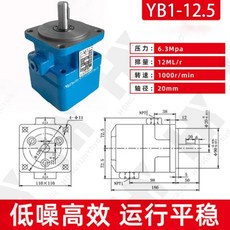 베인 펌프 오일 유압 정량 단일 스테이지 고압에 적합, 1개, 5. YB1-12