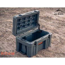 黑四驅ALL BLACK ROAM 55L 軍規級車頂收納箱，大容量車頂行李箱，戶外旅行置物箱, ROAM 55L 黑色, 黑色
